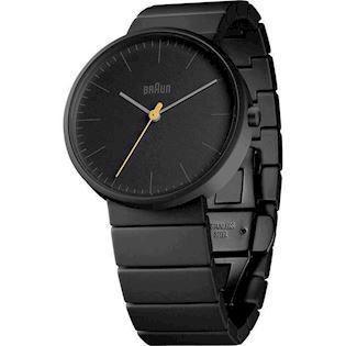 Classic sort keramisk quartz Unisex ur fra Braun, BN0171BKBKG